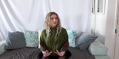 Thick blonde MILF gets fucked by the stepson in POV