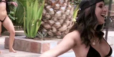 Official Brazzers House Season 3 Ep1 Lena Paul Hosts a Wild Wrestling Orgy