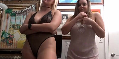 One lucky man fucks Natasha Nice & Vanessa Cage in a threesome