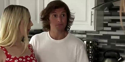 Two juicy blondes are sharing one lucky man in this threesome