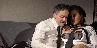 Anna Polina seduces husband's brother and gets fucked in sideways position