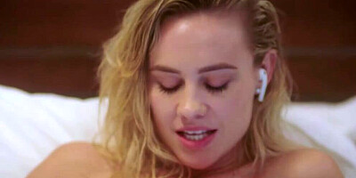 Addie Andrews is fucked by a black stallion on the balcony