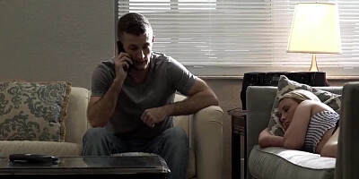 Cute Teen Sister Helps Depressed Step-Brother with Her Pussy