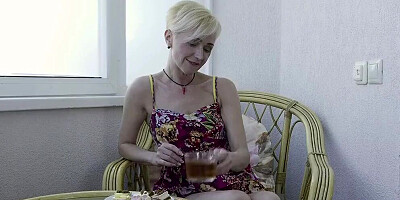 Two lovely Russian blondes are licking pussies in 69 position