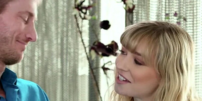 Oiled-up cougar rides that horny man on the floor