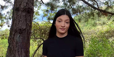Big ass latina girl from nature fucked hard in the woods
