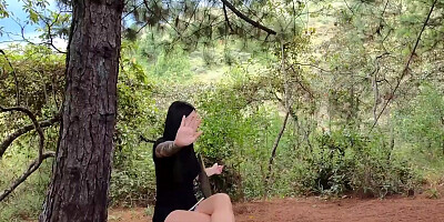 Big ass latina girl from nature fucked hard in the woods