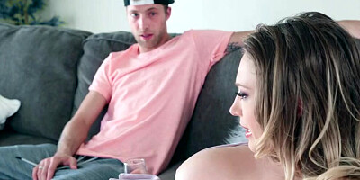 Kagney Linn Karter blows stepson and gives him a good riding