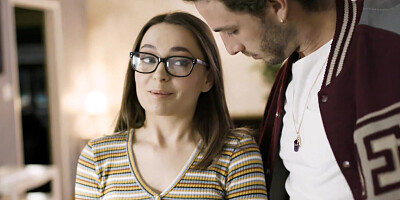 Virgin college teen Aften Opal fucked for the first time