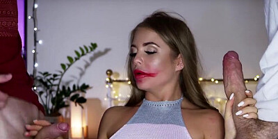 Roughly fucked Russian cutie screams loud when pierced by monster cock