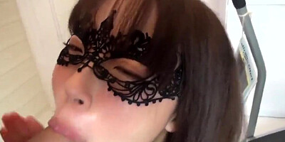 JAV Amateur Hatsume Fucks whilst Shes on the Phone Wearing Eye Mask