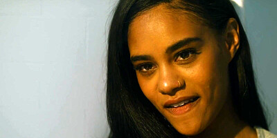 Submissive black girl is getting her pussy devoured by her white master