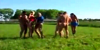 Mature German Outdoor Orgy