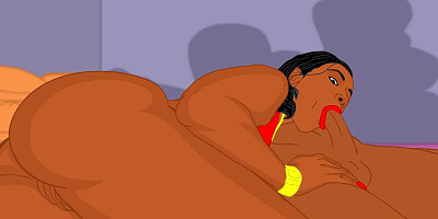 Big Ass cartoon Cherokee D Ass gets her ass cheeks clapped by a bbc in an amazing hentai anime