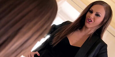 Lesbian hooker humiliation shows Amirah lick hot babe Tina Kay's asshole
