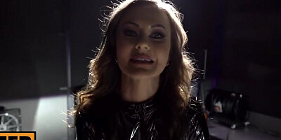 ItsPOV: Your new stepmom Tina Kay awaits you decked out in a full latex dress on PornHD