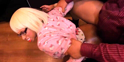 4k Msnovember Shocked her StepFather wants to Fuck her Shy BlackPussy in the Kitchen. Sheisnovember