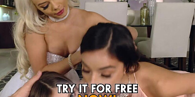 Emily Willis, Elsa Jean & Winter Jade in a hot compilation