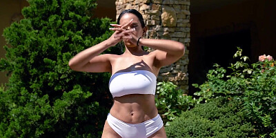 Horny man spanks Katrina Moreno's booty while she rides his hard cock