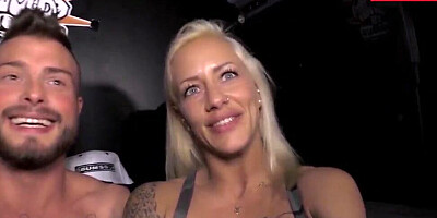 Majestic blonde wears a buttplug while receiving that hard cock