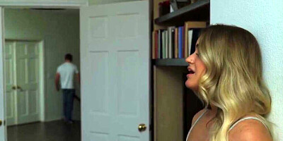 Bubble butt blonde Kenzie Madison is spanked and fucked from behind