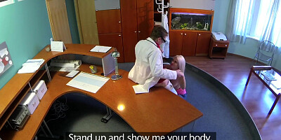 FakeHospital Perfect Sexy Blonde Gets Probed and Squirts Doctors Reception