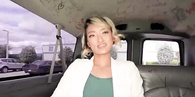 Channy Crossfire is getting fucked inside the van by a stranger