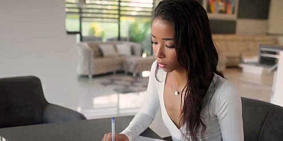 Lifeselector - Petite teen stepsister Lia Lin reveals her crush with legs spread