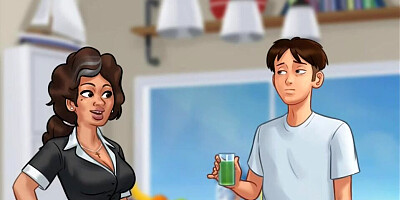 Round ass anime MILF is getting bonked by a lucky chap