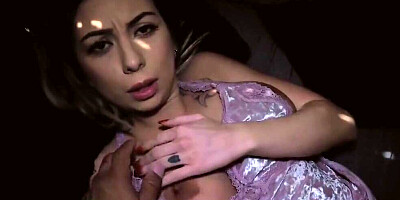 Kat Dior is playing with some hard cock in this homemade video
