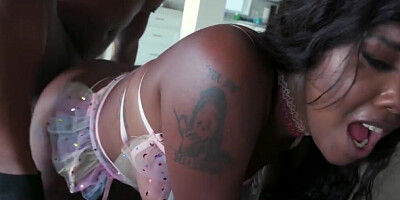 Daizy Cooper gets her twat nailed with Rico Strong's BBC