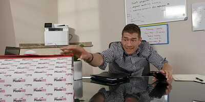 Busty MILF is riding a lucky fellow's hard piston in this scene