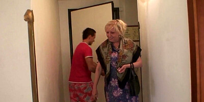 Granny is going to be really horny for his throbbing dong