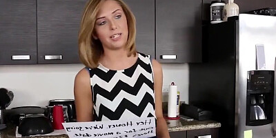 Kelly Green Gives Stepbrother A Blowjob