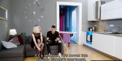 Steamy Tabitha and Deny's cuckold watching clip