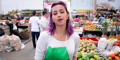 CARNE DEL MERCADO - Oiled up hard pickup and fuck with busty Latina Veronica Orozco