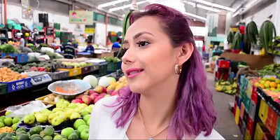 CARNE DEL MERCADO - Oiled up hard pickup and fuck with busty Latina Veronica Orozco