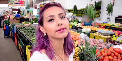 CARNE DEL MERCADO - Oiled up hard pickup and fuck with busty Latina Veronica Orozco