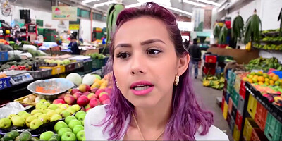 CARNE DEL MERCADO - Oiled up hard pickup and fuck with busty Latina Veronica Orozco