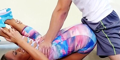 Step Mom Fucked during Yoga by Big Dick