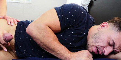 Blonde cougar Amber Chase is banged by horny stud Peter Green