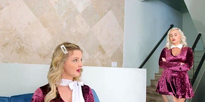 Eliza Eves & Indica Monroe are drooling all over that hard cock