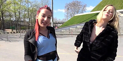 Kinky blonde and redhead are trying out the anal romance in a threesome