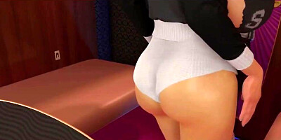 Blonde with massive tits is being fucked in this adult 3D game