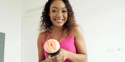 Stepdaughters Maya Farrell and Sarah Lace Share Stepdad's Cock