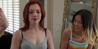 Lulu Chu and Serene Siren are licking pussies in 69 position