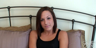 Sweet lady wants to demonstrate her cock sucking capabilities in a POV session