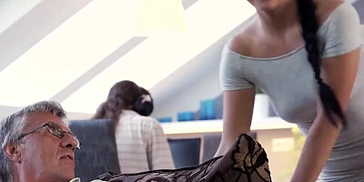 DADDY4K. Cock of mature step dad satisfies girl's need in good