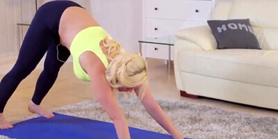 Step Mom Lessons - Lili D and Crissy Fox Love Yoga and Sharing Cock