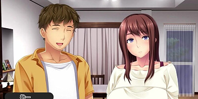 Round ass anime babe gets her puss nailed with a monster dong